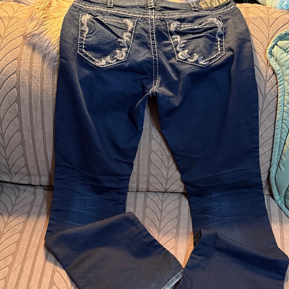 Silver Suki Jeans Dark Blue Boot Cut Denim - Picture 8 of 16